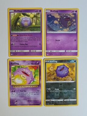 Pokemon Koffing Trading Cards - Purple
